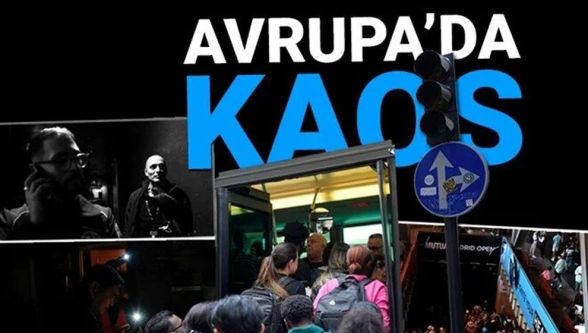 Avrupa'da elektrik kesintisi: Toplu taşıma felç oldu, trafik kilitlendi
