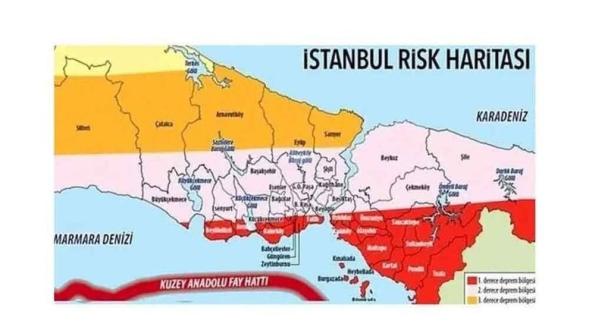 İstanbul'un deprem riski yüksek ilçeleri