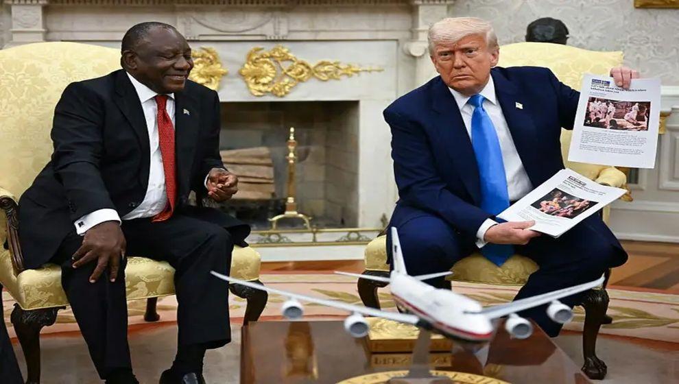Trump G. Afrika lideriyle tartıştı