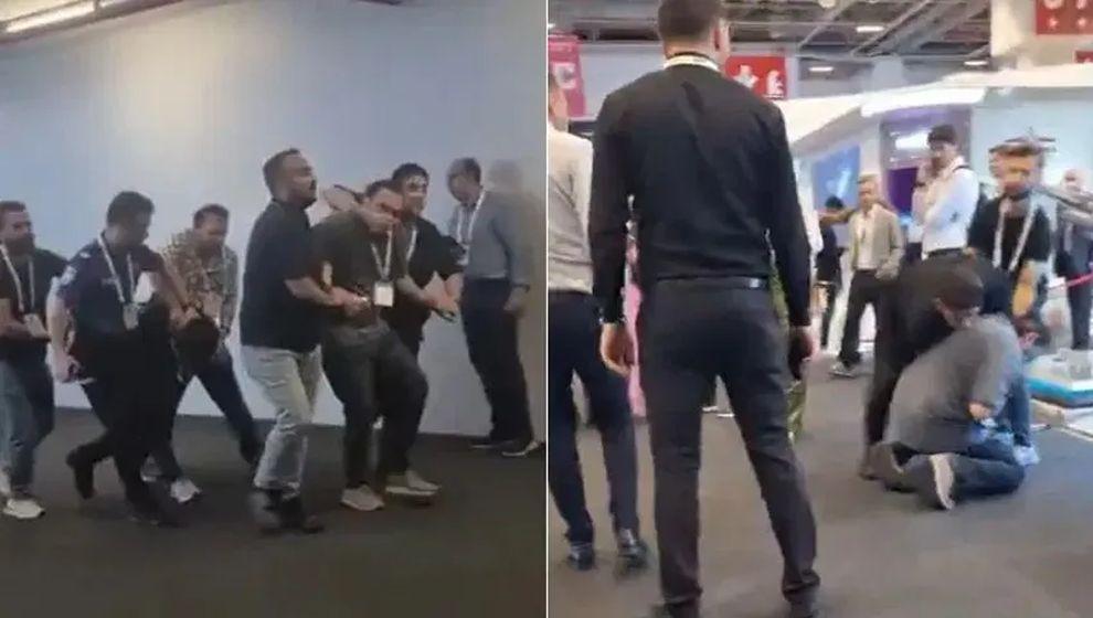 Savunma Sanayii Fuarı'nda 'İsrail' protestosuna gözaltı