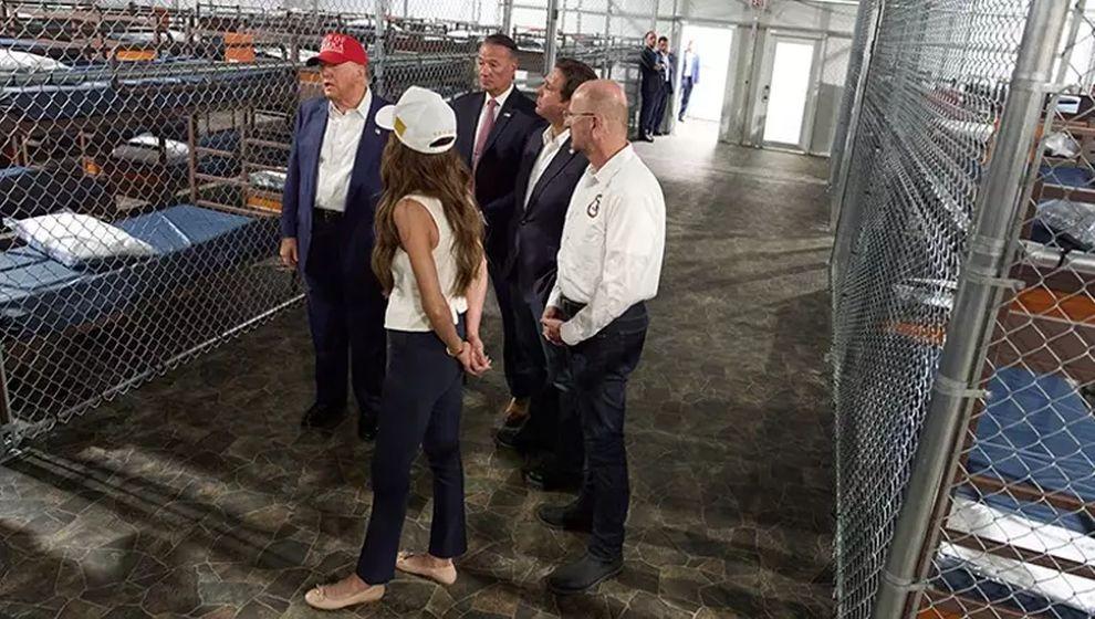 Trump'ın yeni Alcatraz'ı, timsahlarla ve piton yılanlarıyla çevrili!
