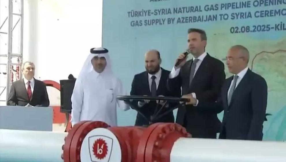 Türkiye-Suriye doğalgaz hattı hizmete girdi