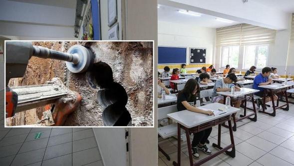 Okullara 'bina sağlamlığını' gösteren sahte ‘karot' raporu!
