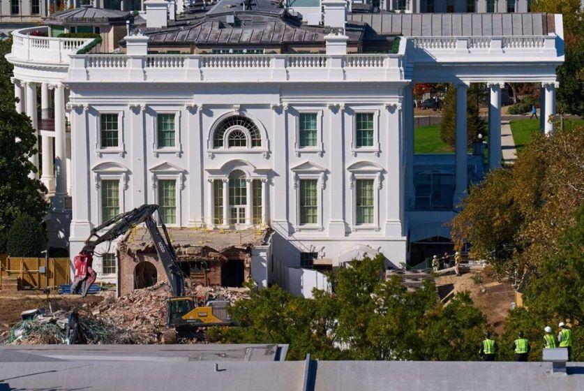 Beyaz Saray'da yıkım: Yeraltı sığınağını gizliyordu,123 yıl sonra yerle bir oldu