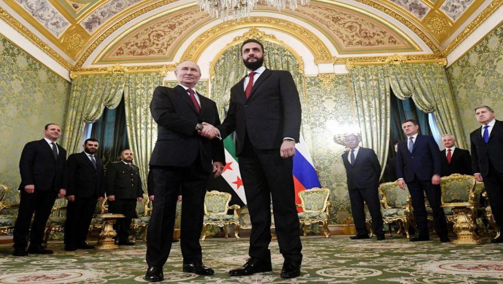 Şara'dan Esad rejiminin en büyük destekçisi Putin'e ziyaret