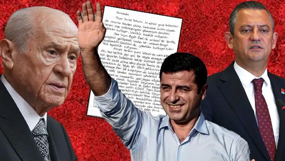 Demirtaş'tan 'tabuları yıkan' Bahçeli ve Özgür Özel'e teşekkür mesajı