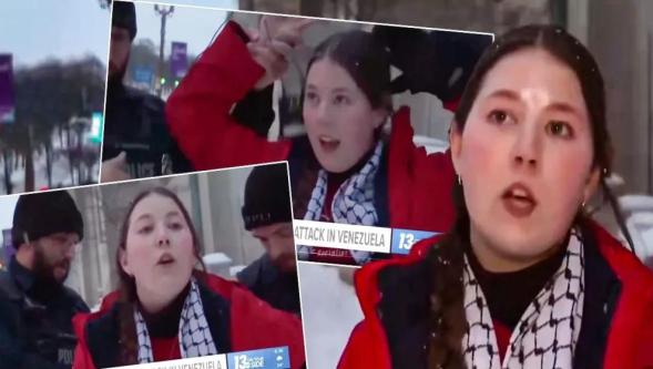 'Özgürlükler Ülkesi ABD': Venezuela darbesini eleştiren kadın canlı yayında gözaltına alındı