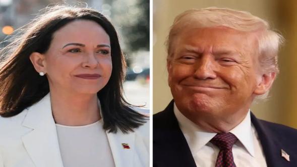 Venezuelalı muhalif lider Machado Nobel Barış Ödülü madalyasını Trump'a verdi