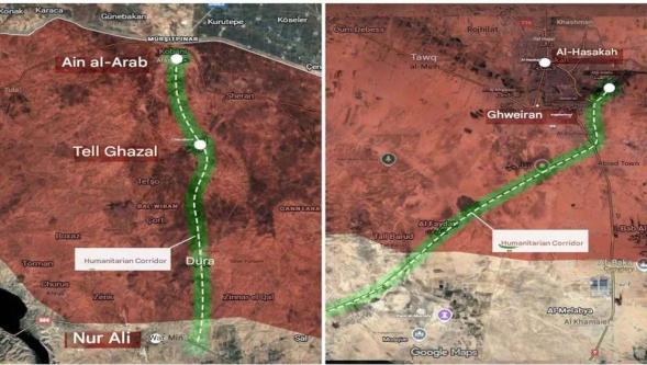 YPG/SDG kontrolündeki bölgeye insani koridorlar açıldı