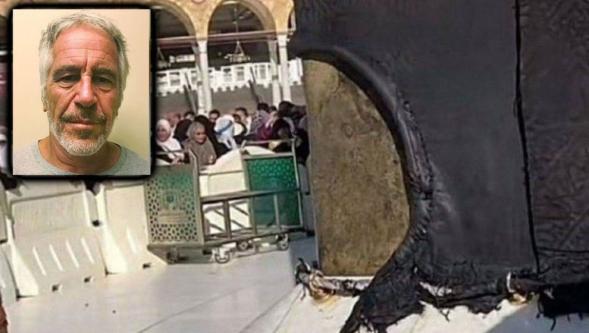 Epstein'a Kabe örtüsünden parçalar göndermişler