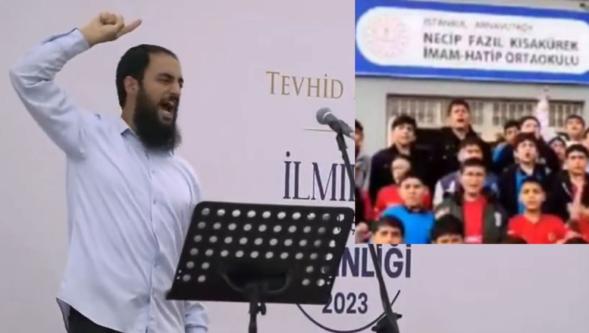 Ortaokulda cemaat yemini skandalı: Çocuklara selefi metin okutuldu